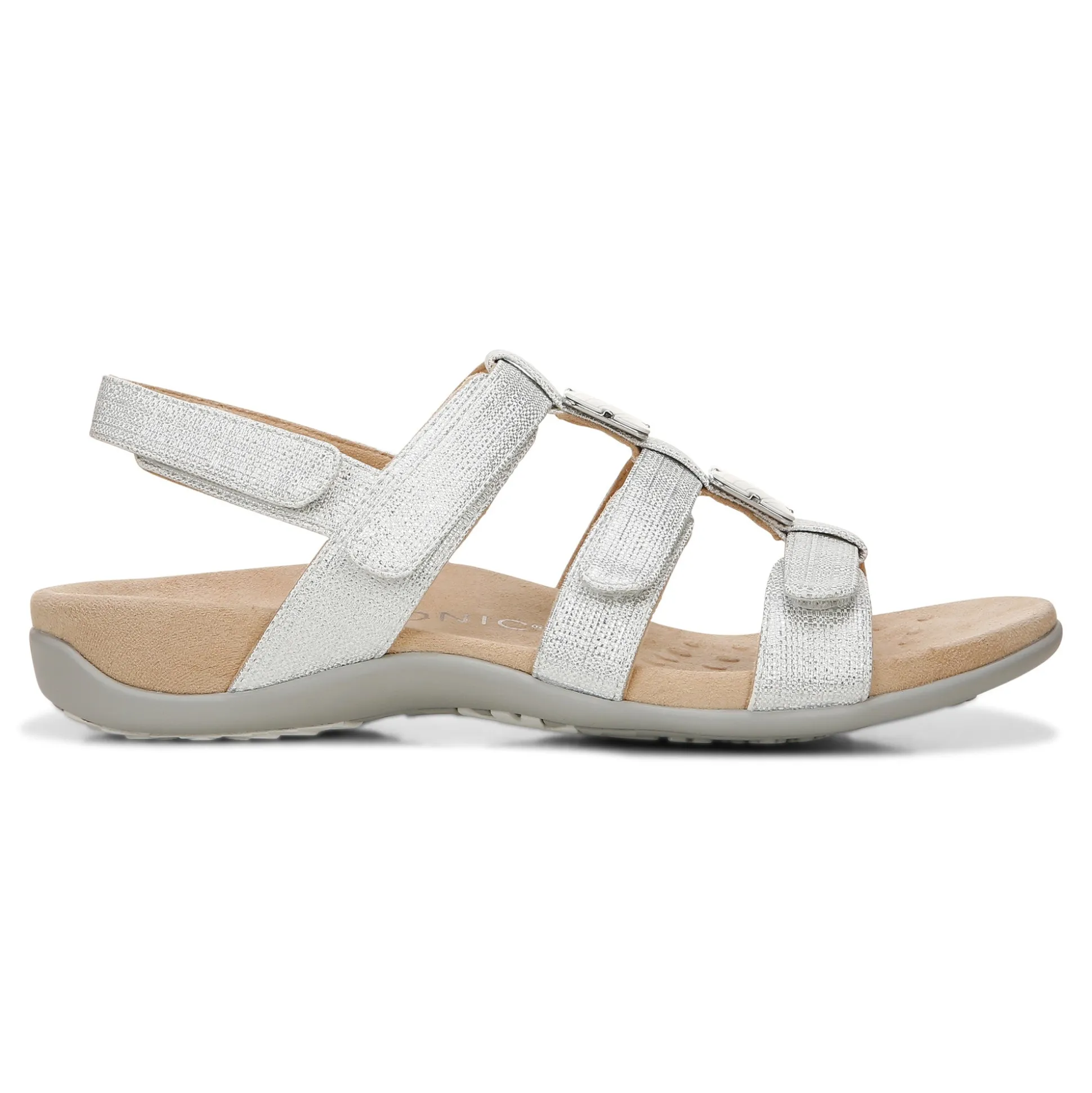 Amber Metallic Adjustable Sandal
