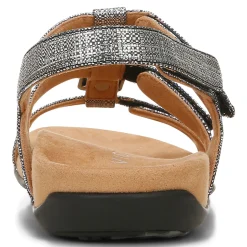 Amber Metallic Adjustable Sandal