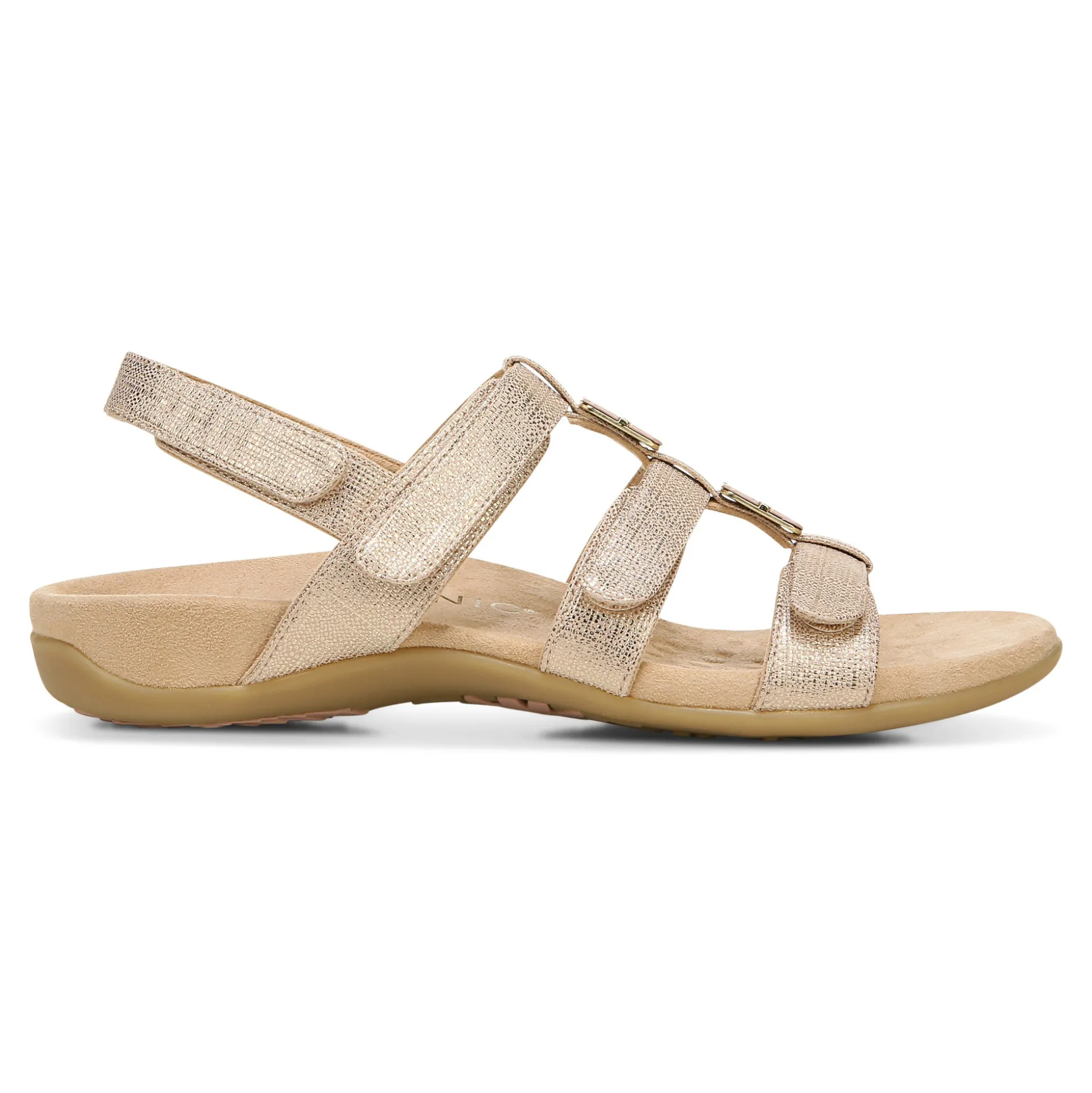 Amber Metallic Adjustable Sandal