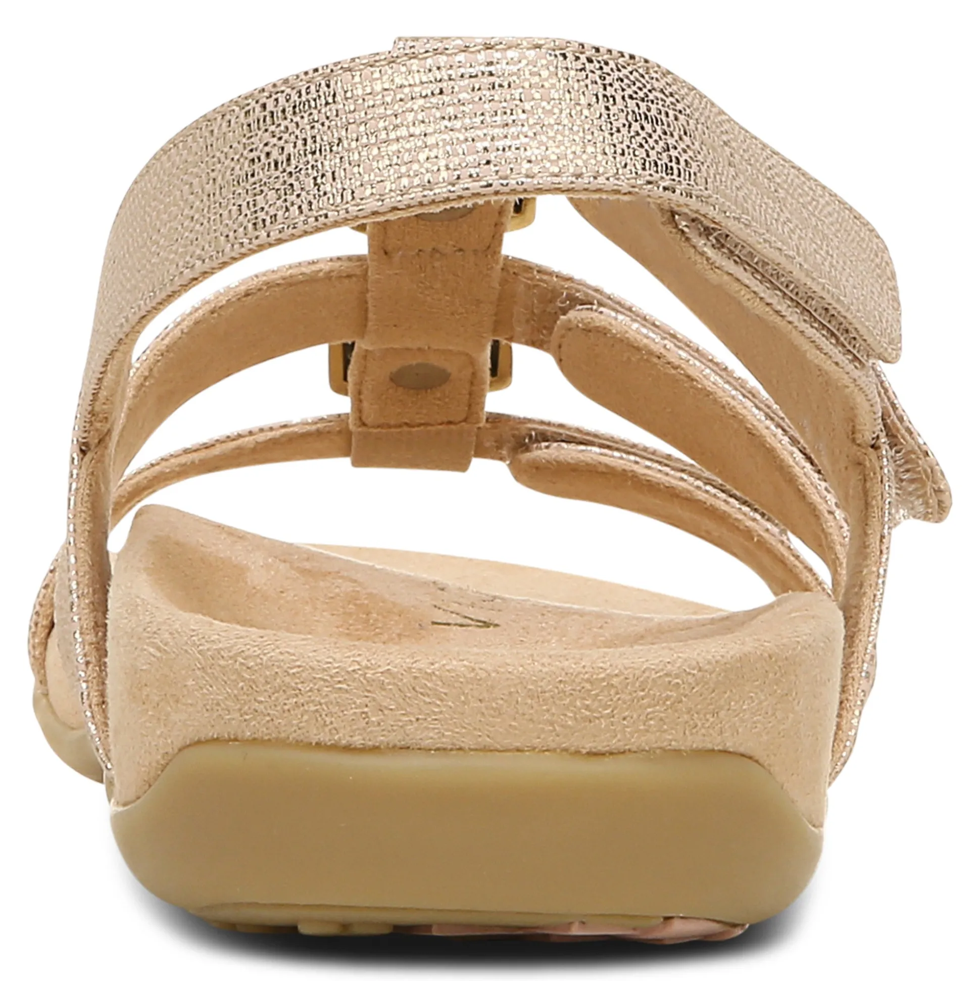 Amber Metallic Adjustable Sandal